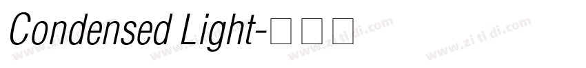 Condensed Light字体转换